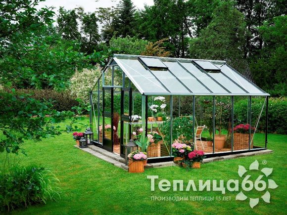 Теплица Juliana Gardener Aluminium, ширина 3,68 метра